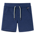 Children's shorts with drawstring, dark blue