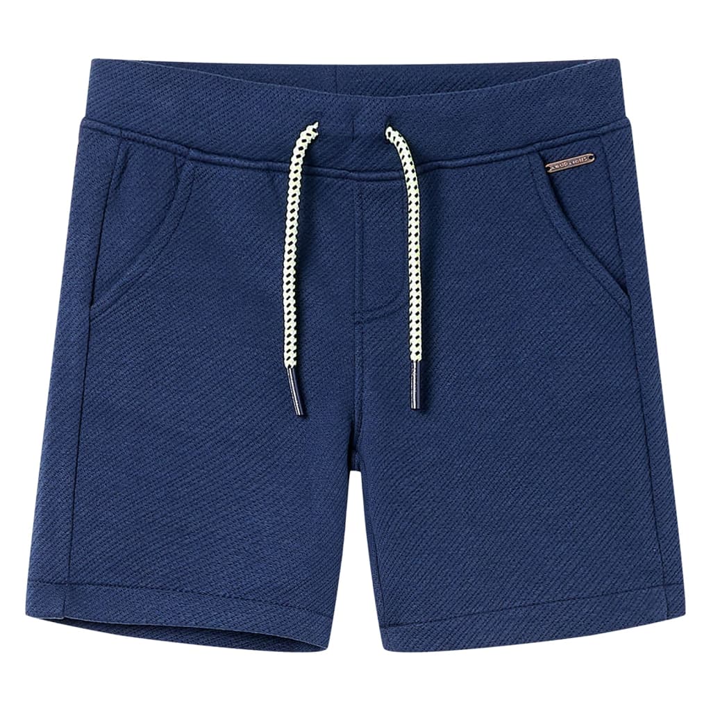 Children's shorts with drawstring, dark blue