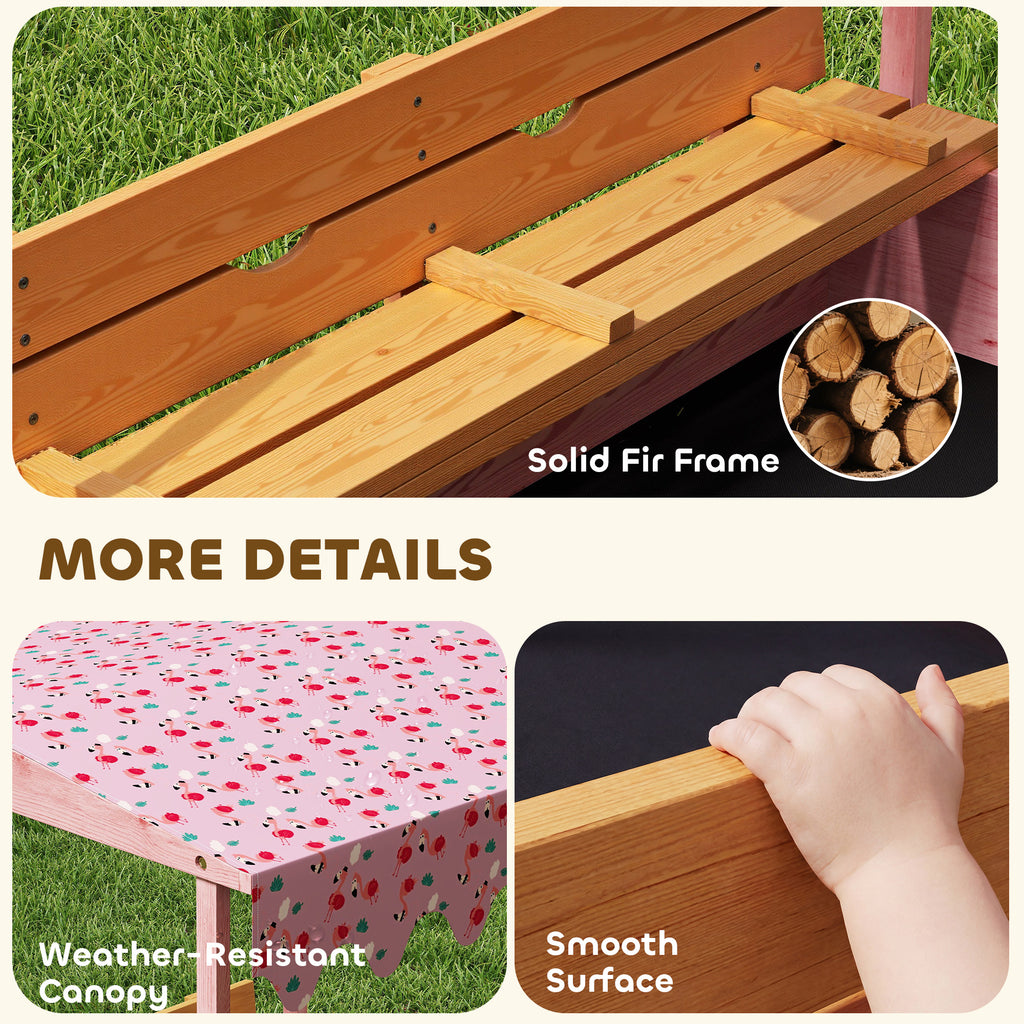 Wooden Sandbox with Cover