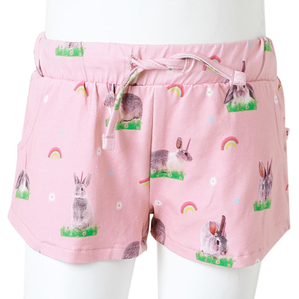 Girls shorts with drawstring