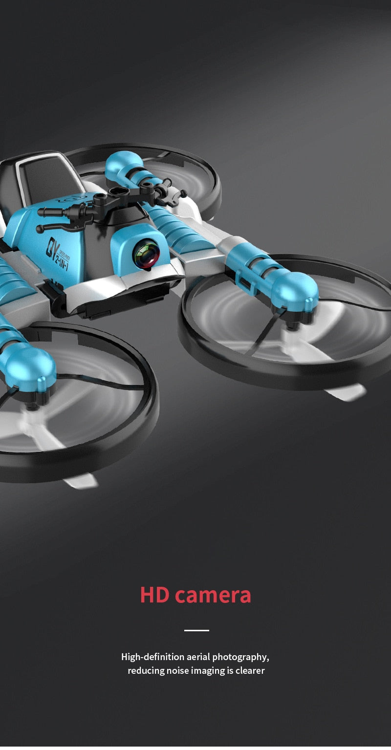 2 in 1 R/C Helicopter/Motorcycle Drone