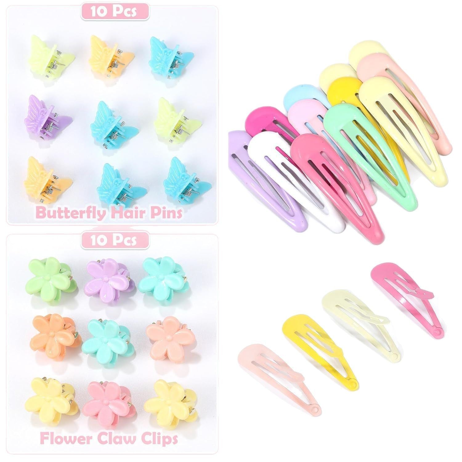 Girls Hair Bands & Clips Set