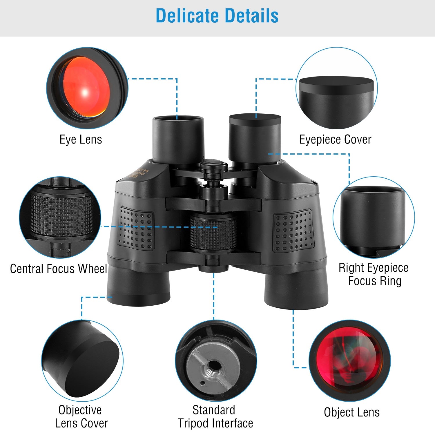 Binoculars 55mm Lens with 80 x Mag.
