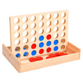 Connect Four Game Solid Wood