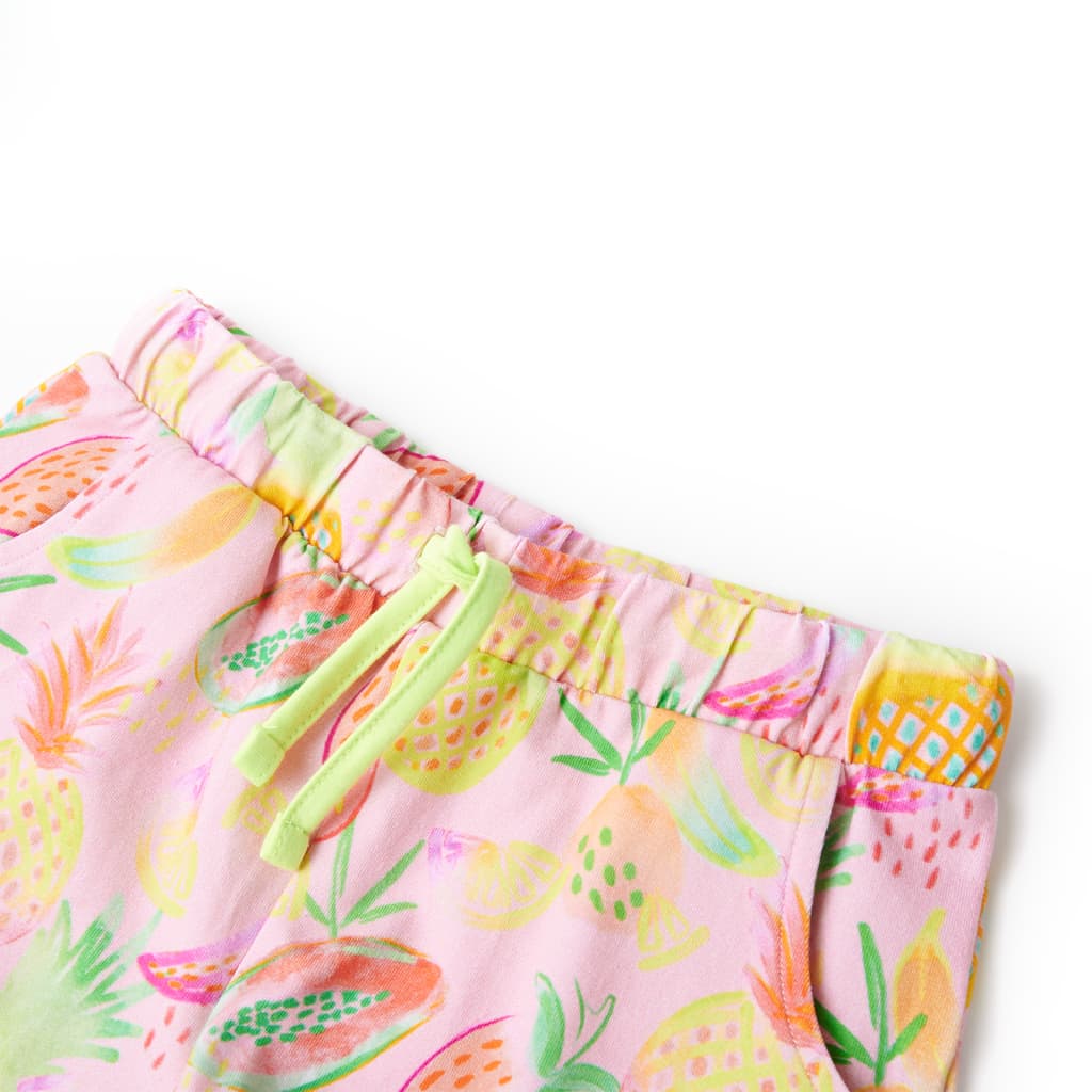 Girls shorts with drawstring