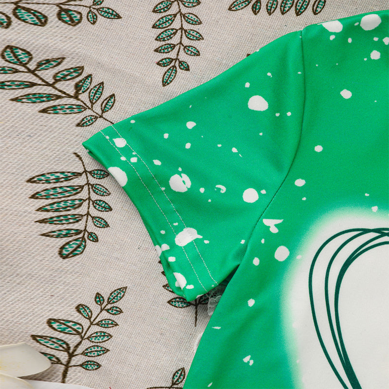 Girl's Clover Print 2-Piece Set
