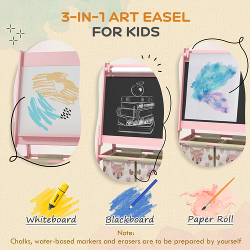 3 in 1 Art Easel with Storage