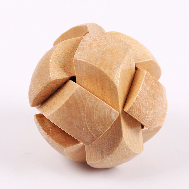 Beech Wood Kongming Lock Puzzle