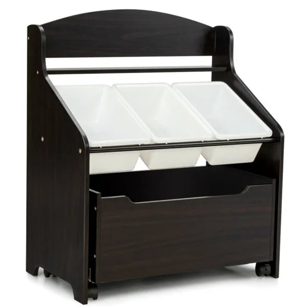 Multifunctional Kids Storage Cabinet w/ Large Capacity Toy Box