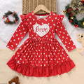 Toddler Girl's Cute 'LOVE' Embroidered Dress