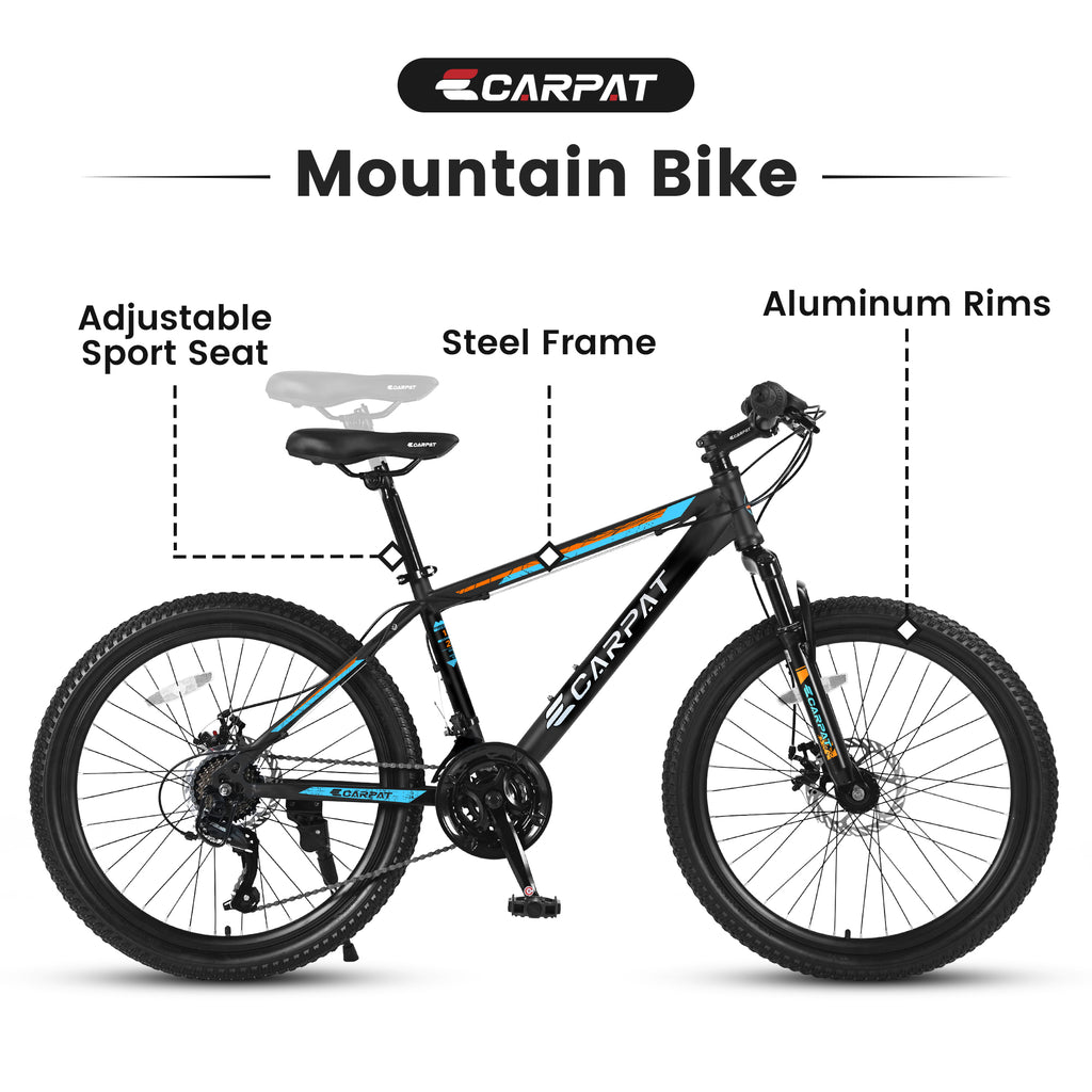 26 Inch Mountain Bike, Shimano 21 Speeds
