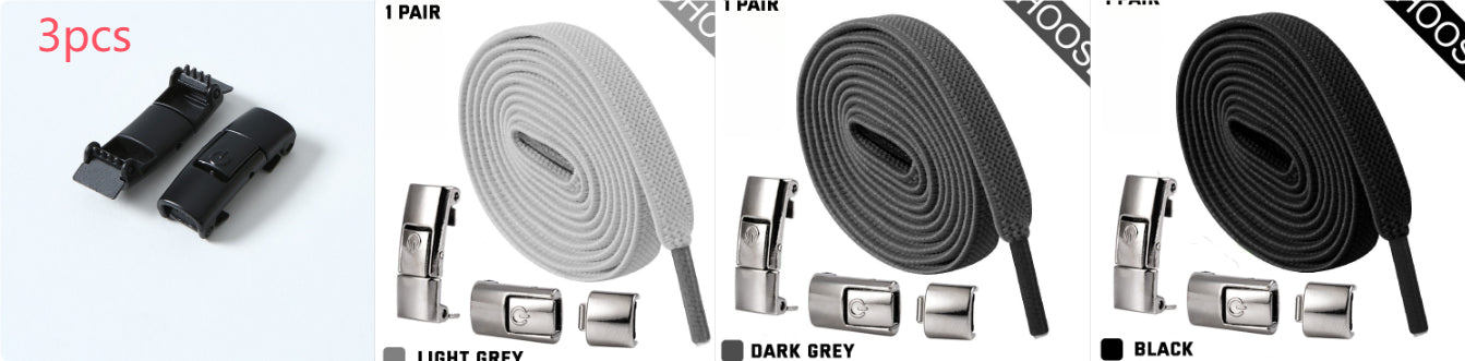 Press Lock Elastic Shoelaces