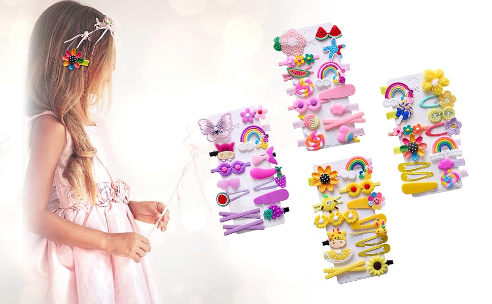 14pc Baby/Toddler/Kids Butterfly Clip Set