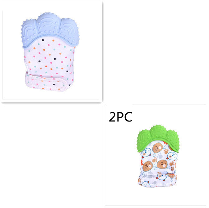 Baby teether silicone molar glove