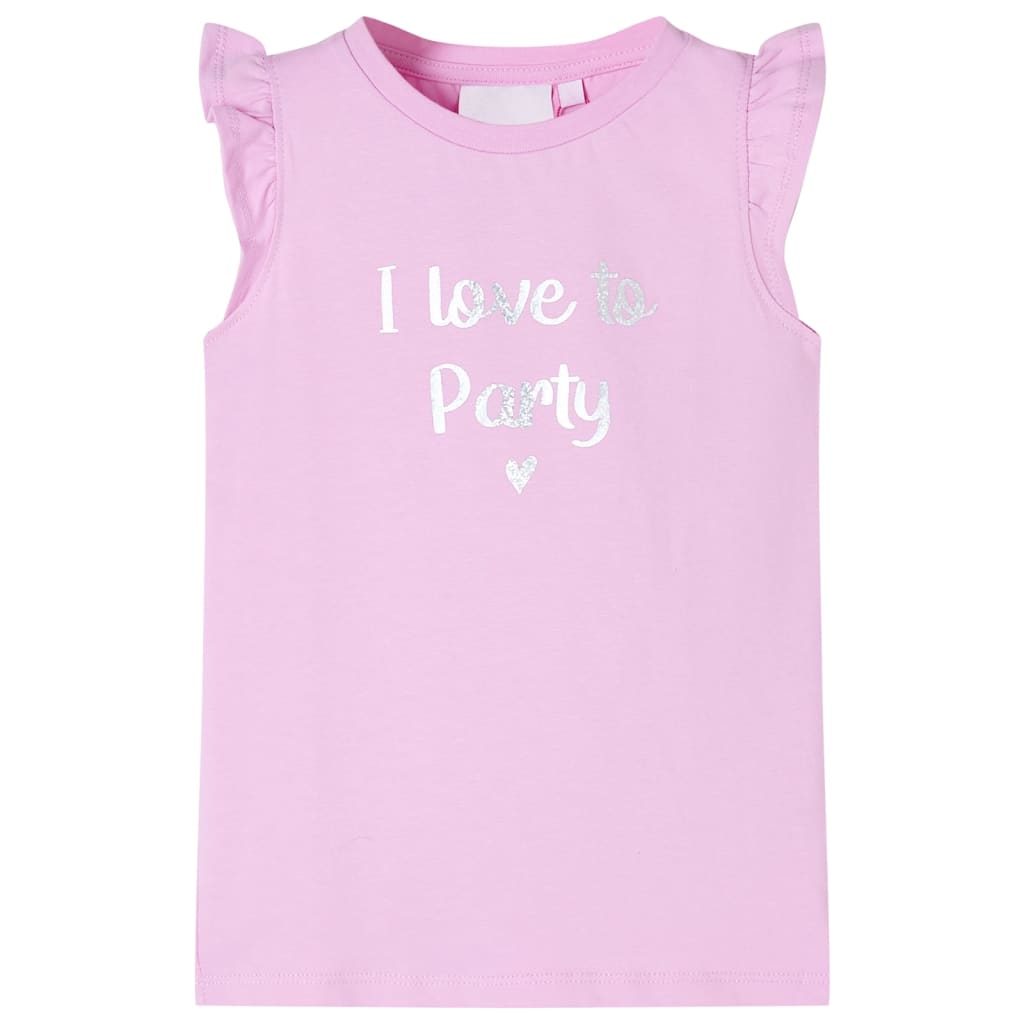 Girls shirt with ruffled sleeves