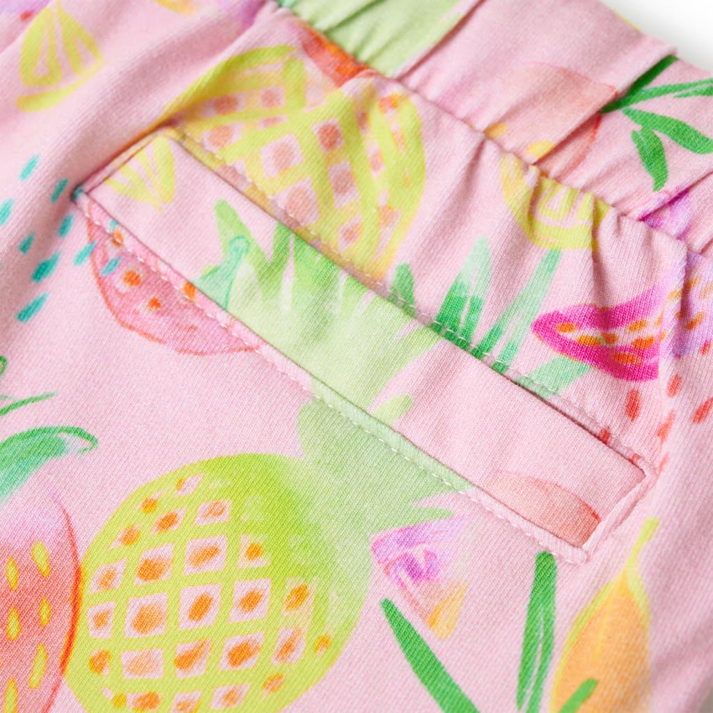 Girls shorts with drawstring