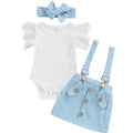 3Pcs Infant Baby Girl Outfit