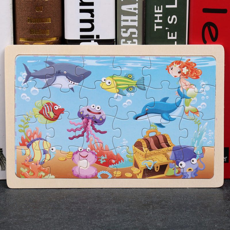 Children's 80PCS Wooden Jigsaw Puzzle