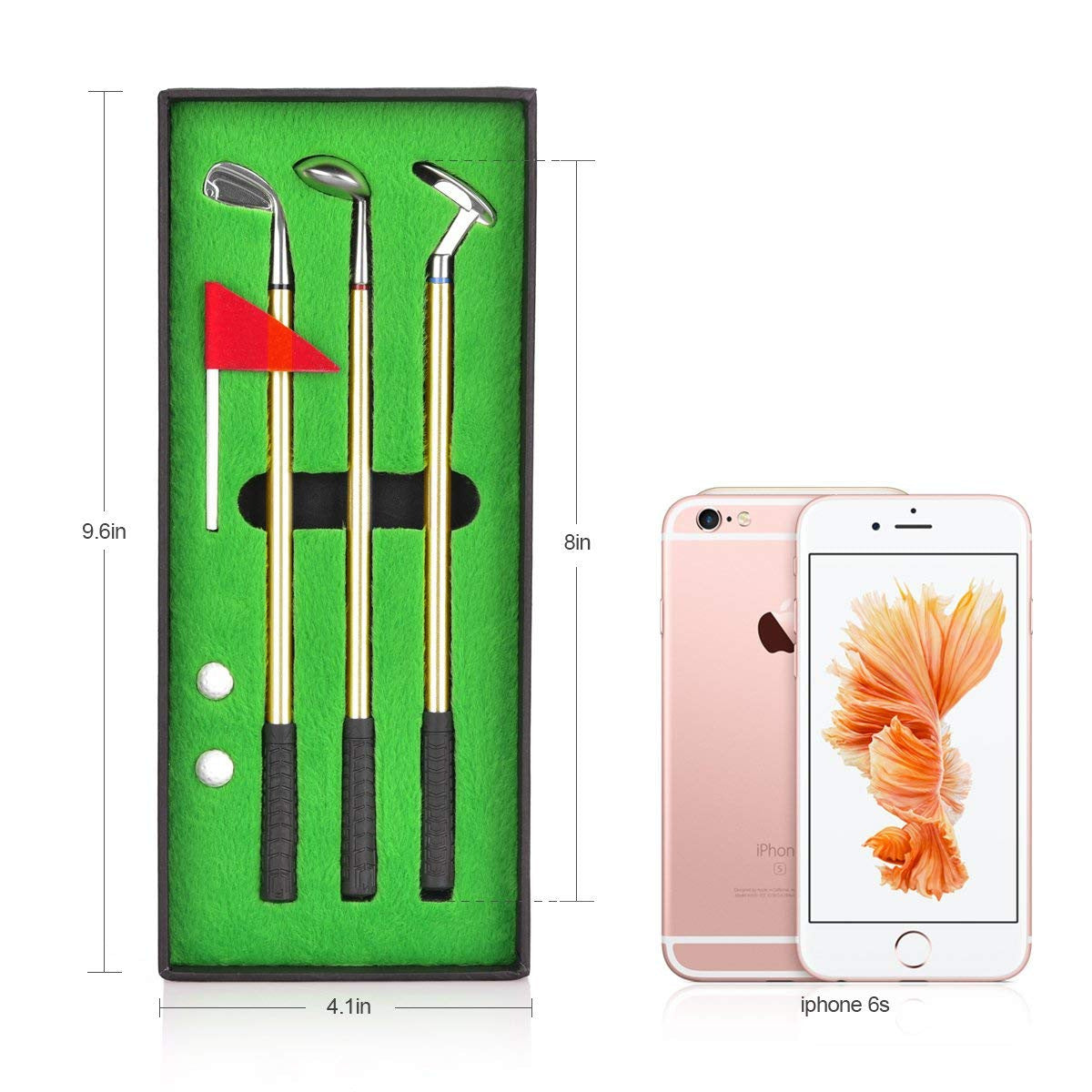 Desktop Mini Golf Ballpoint Pen Set