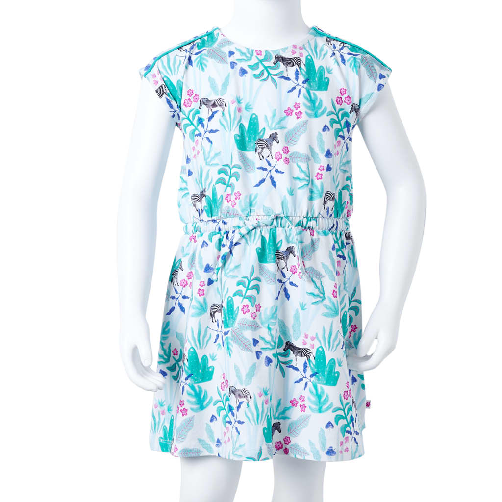 Girls dress with Zebra and flowers