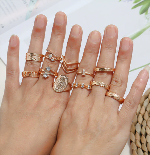 Explosive 12-piece Ring Set