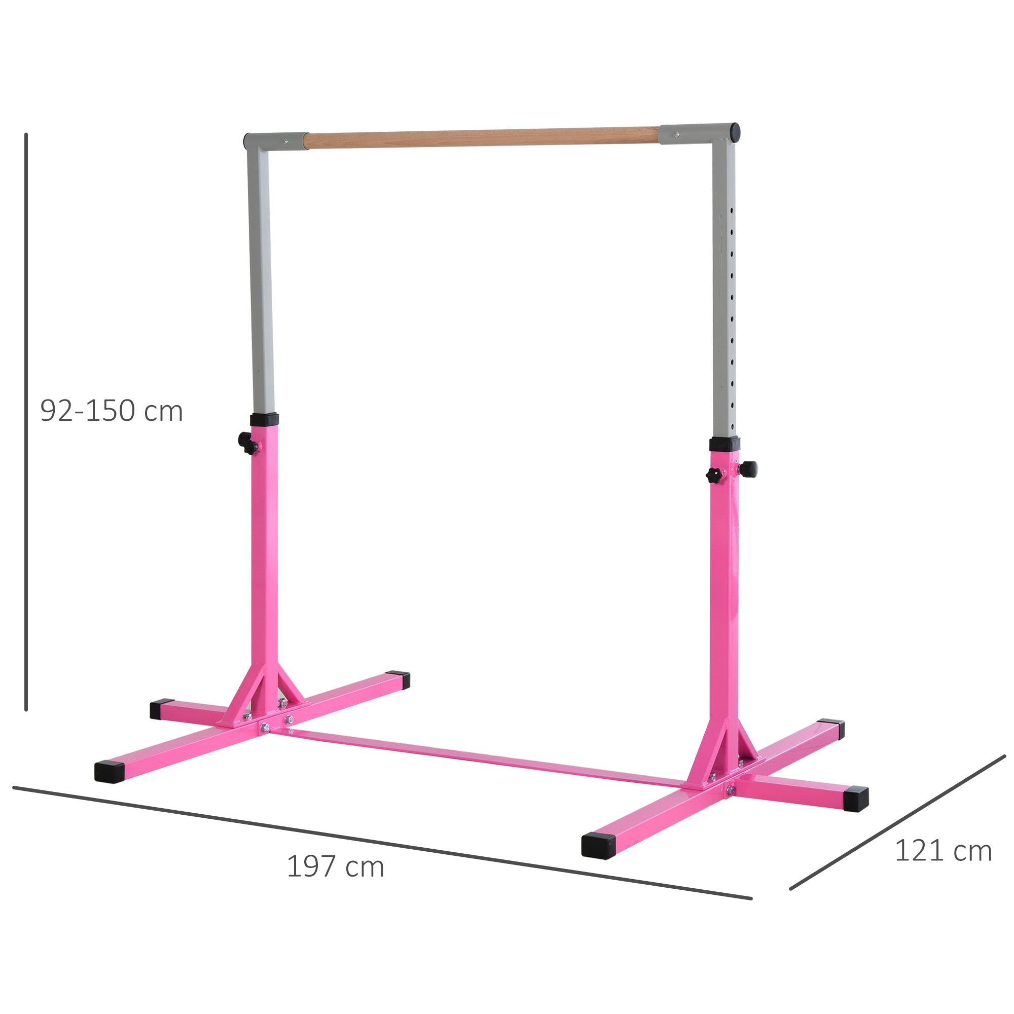Kids Height Adjustable Gymnastics Horizontal Bar