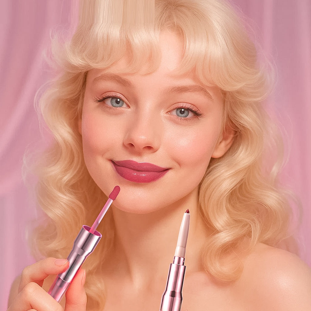 Double-headed Lip Liner Mirror Lip Gloss