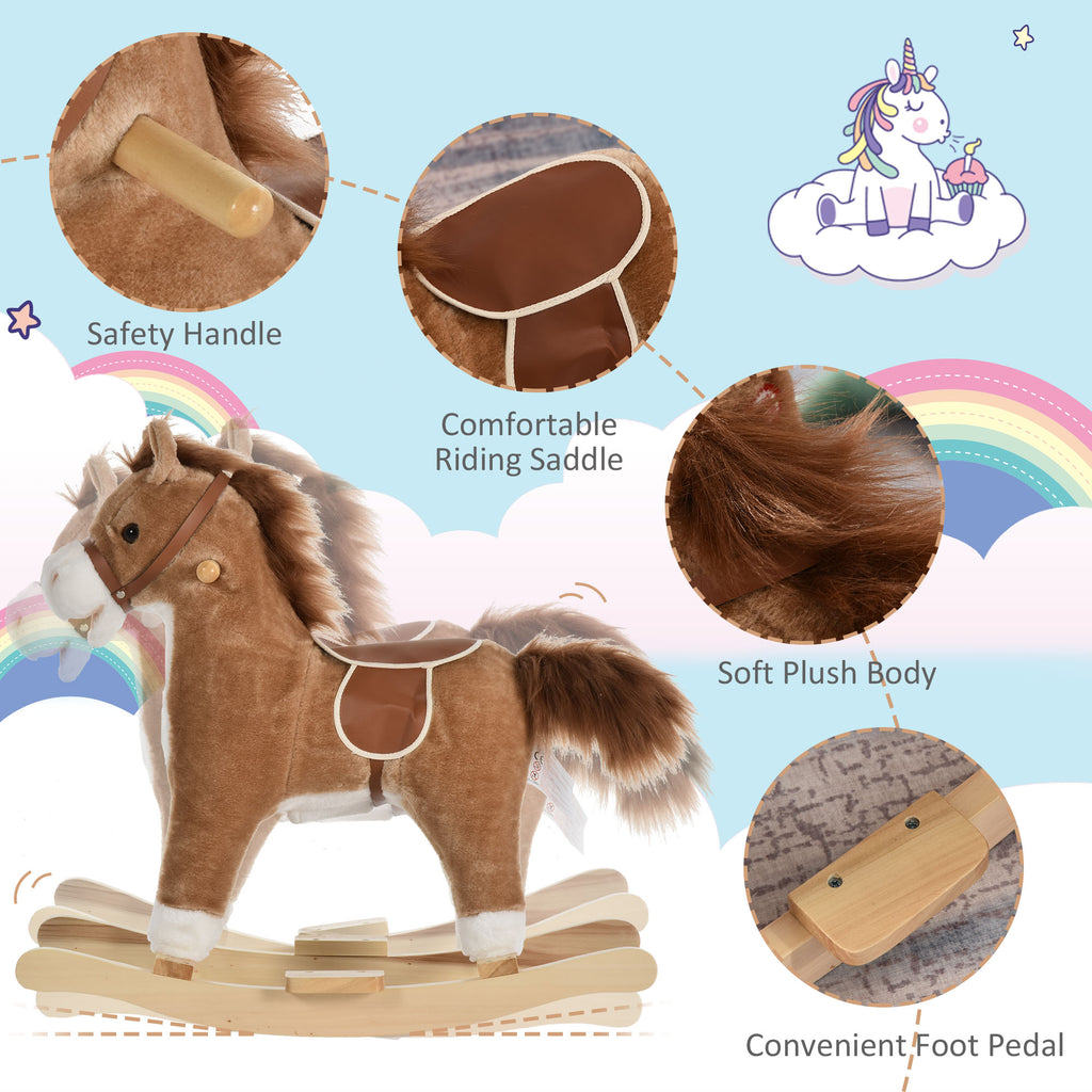 Rocking Horse with Sounds, Moving Mouth, Wagging Tail