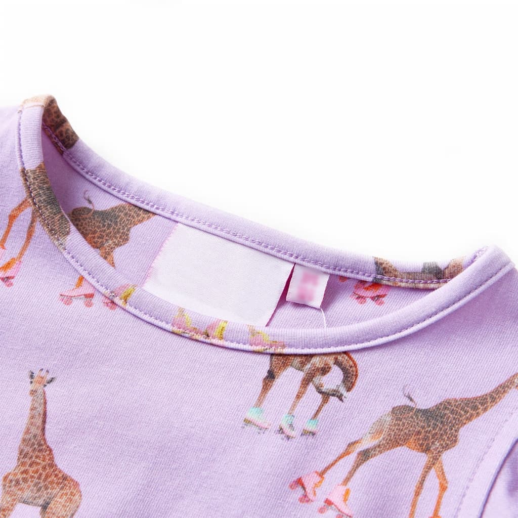 Children's dress with ruffled sleeves and waistband