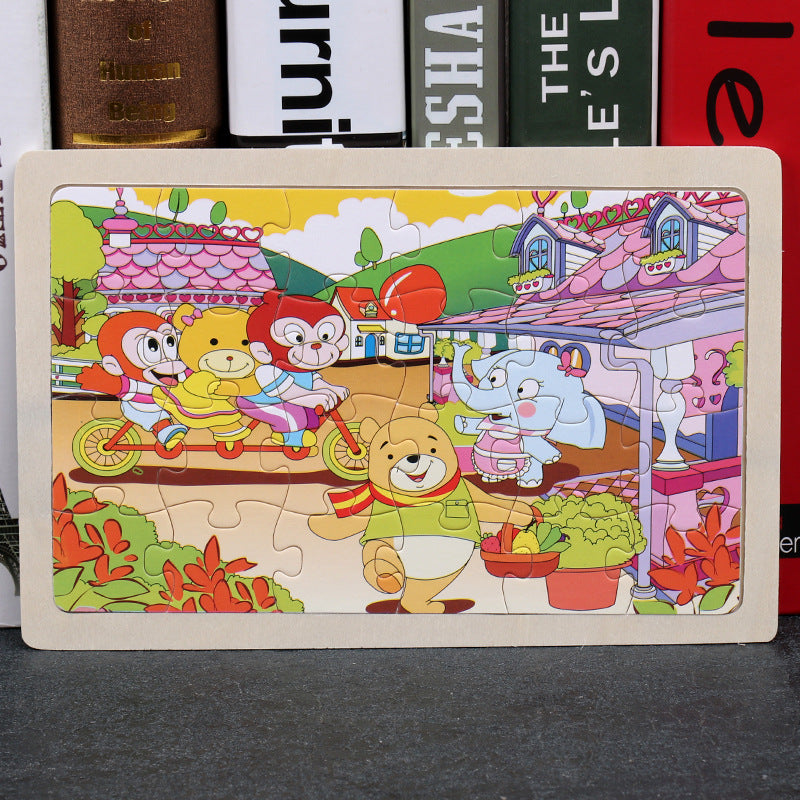 Children's 80PCS Wooden Jigsaw Puzzle