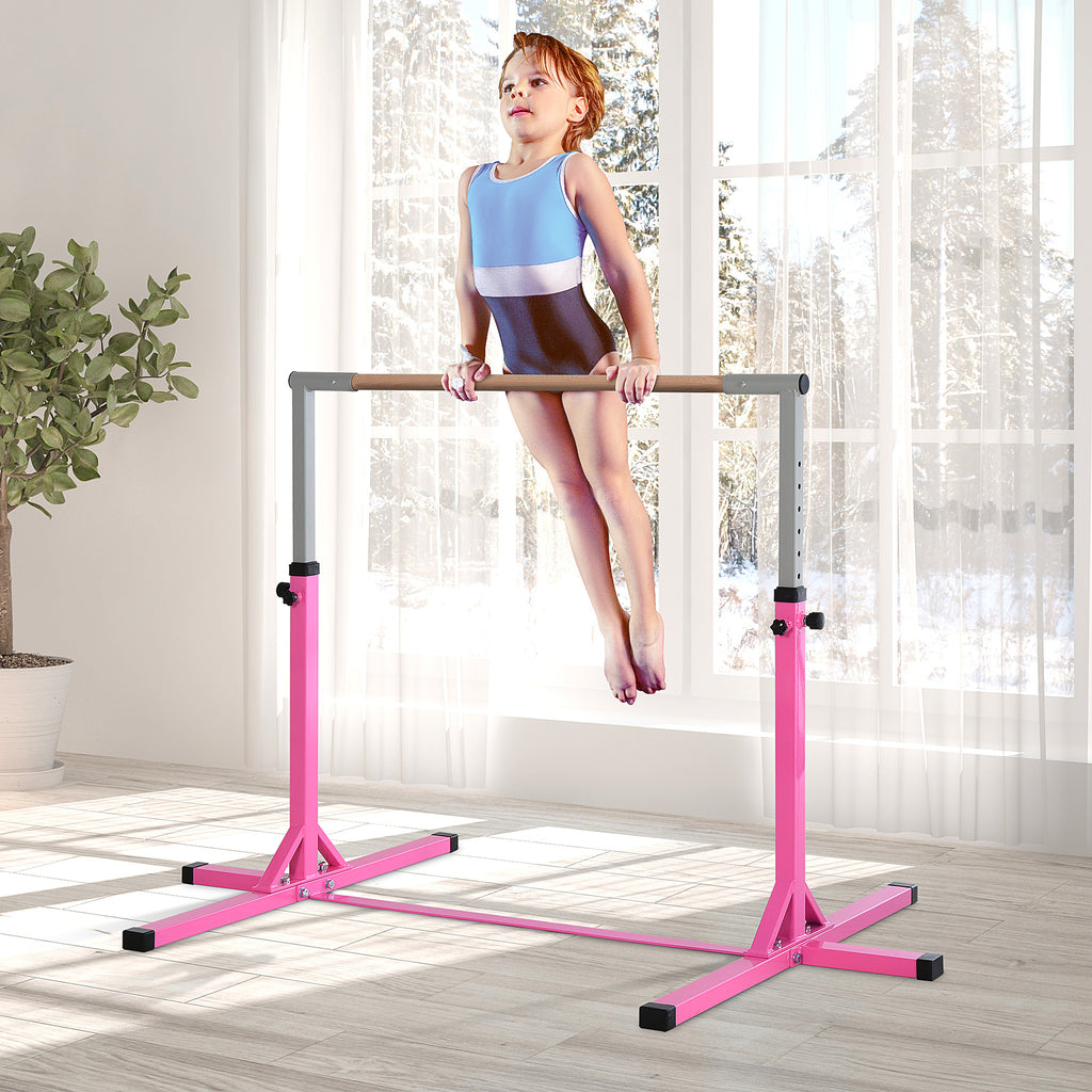 Kids Height Adjustable Gymnastics Horizontal Bar