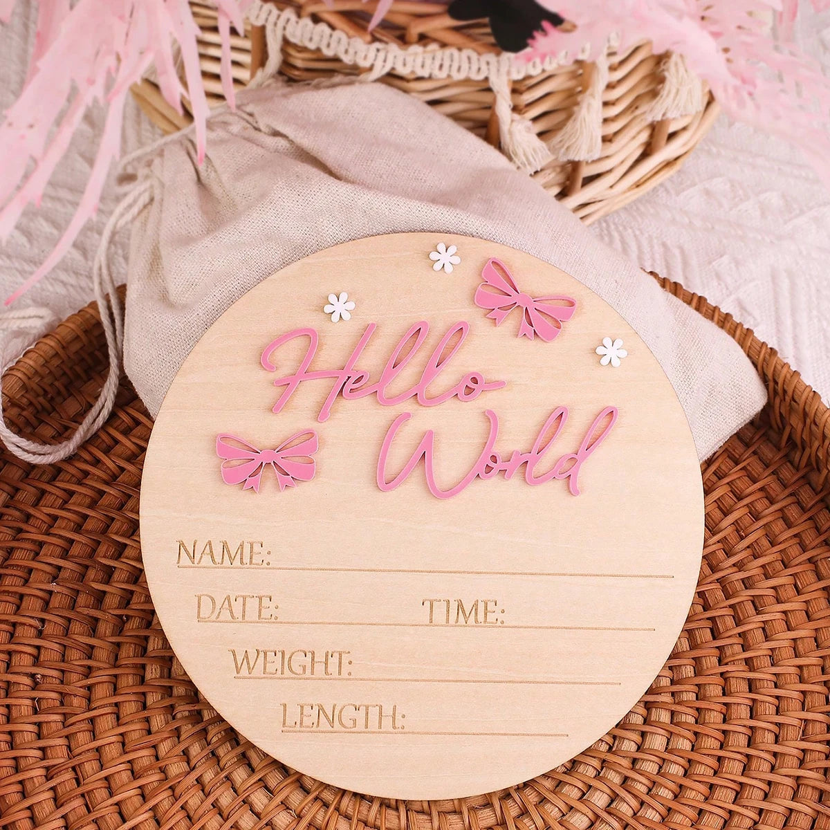 baby birth announcement sign