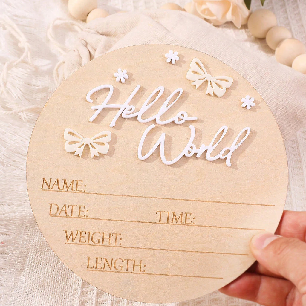 baby birth announcement sign