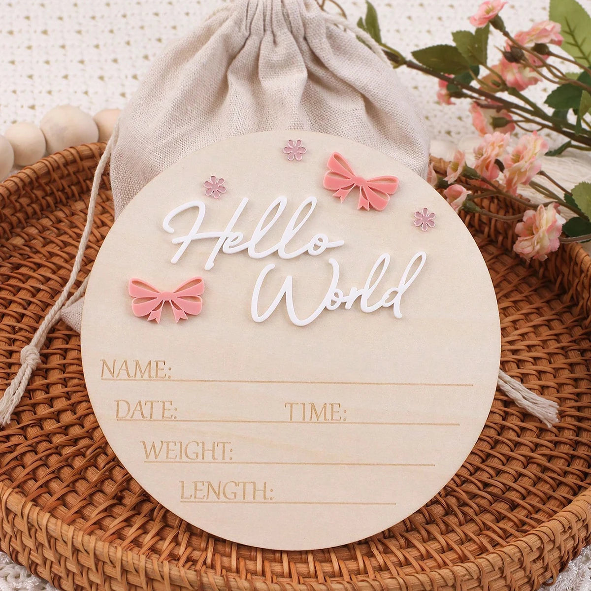 baby birth announcement sign