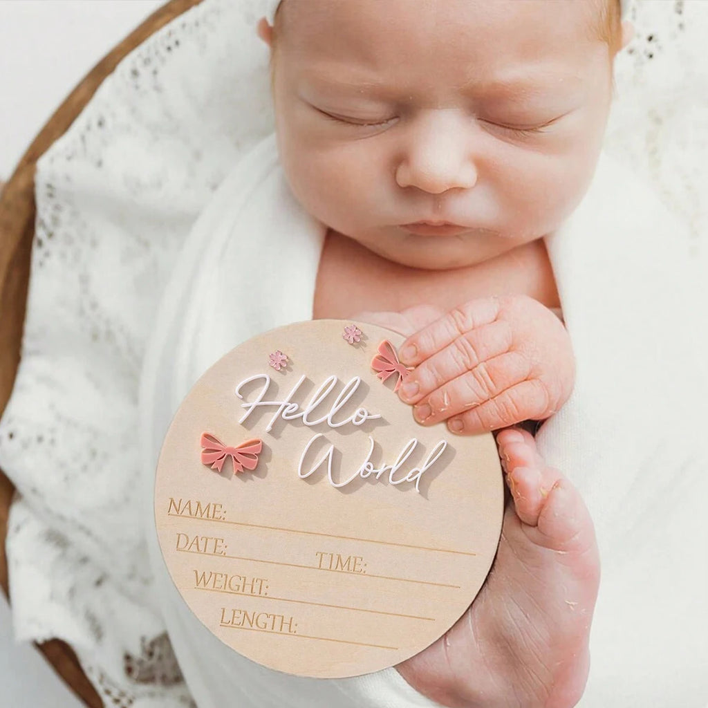baby birth announcement sign