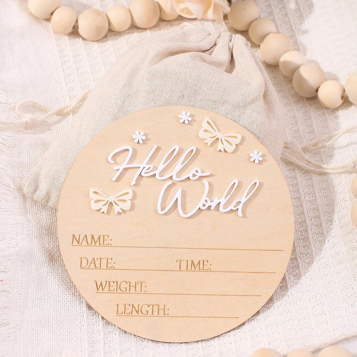 baby birth announcement sign