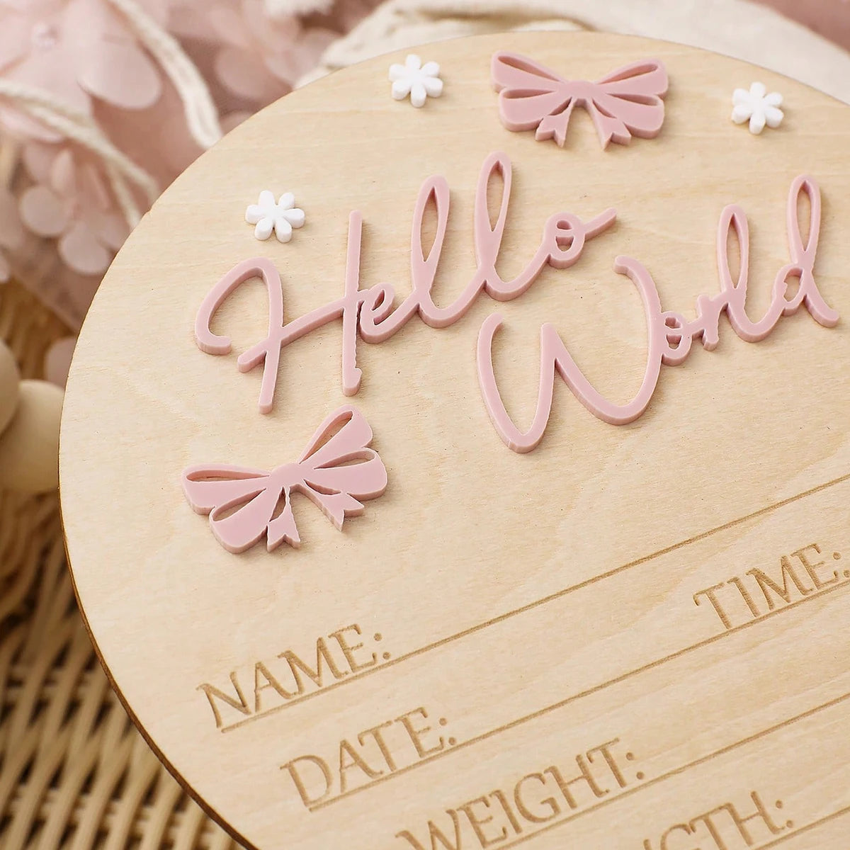 baby birth announcement sign