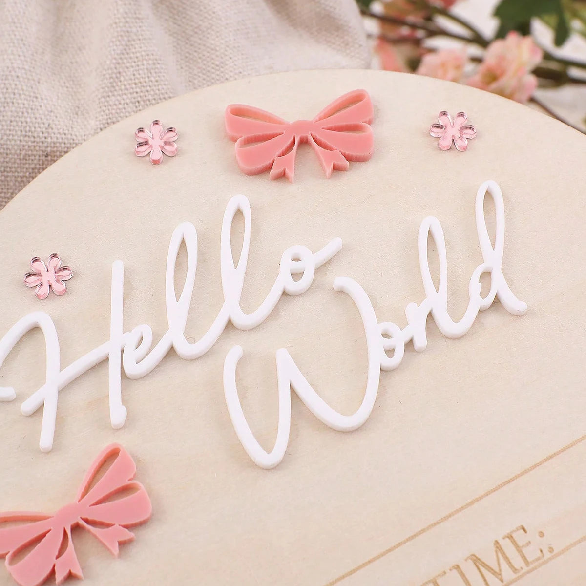 baby birth announcement sign