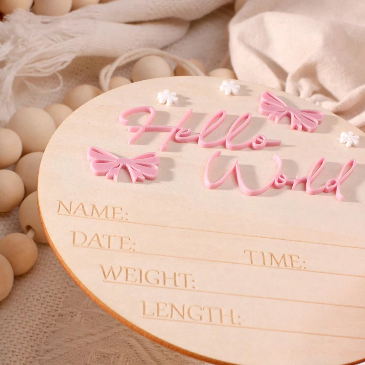 baby birth announcement sign