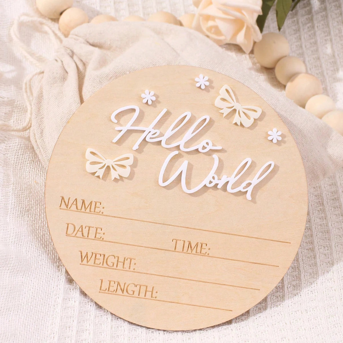 baby birth announcement sign