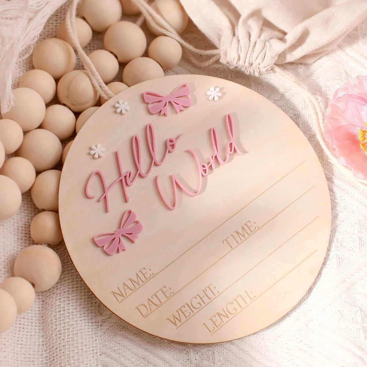 baby birth announcement sign