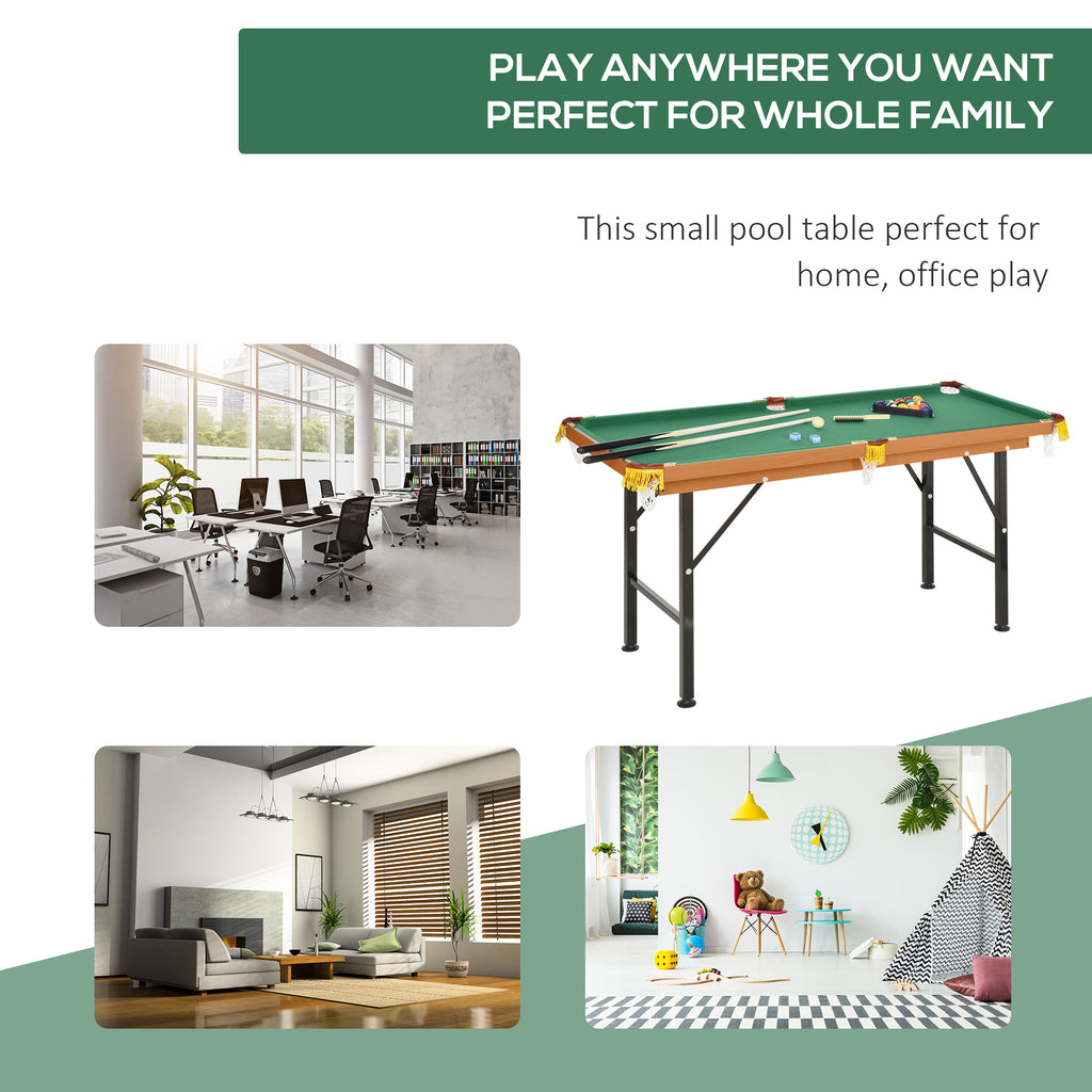 55" Portable Folding Billiards Table