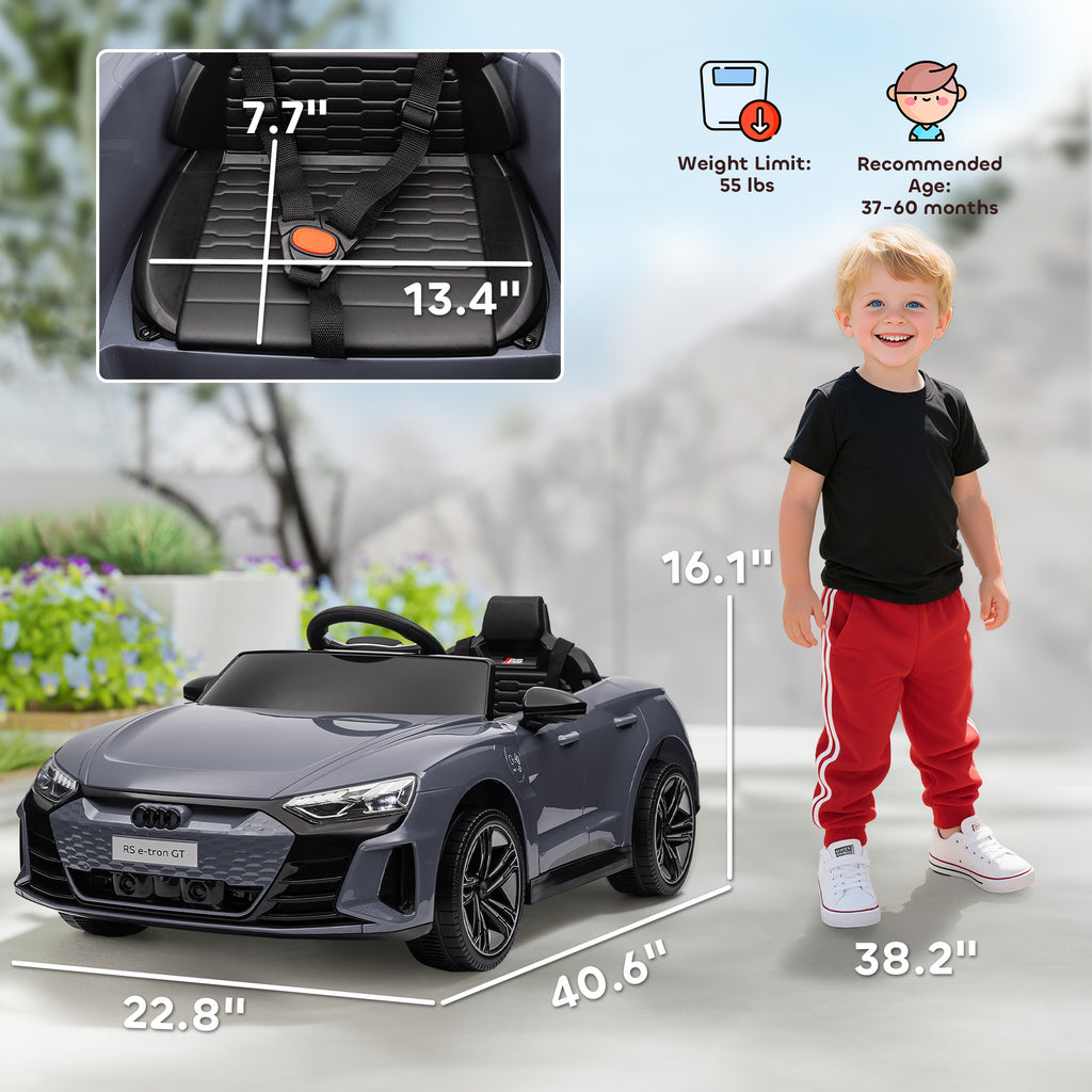 12V Licensed Audi RS E-tron GT Kids Ride on Car with Remote Control