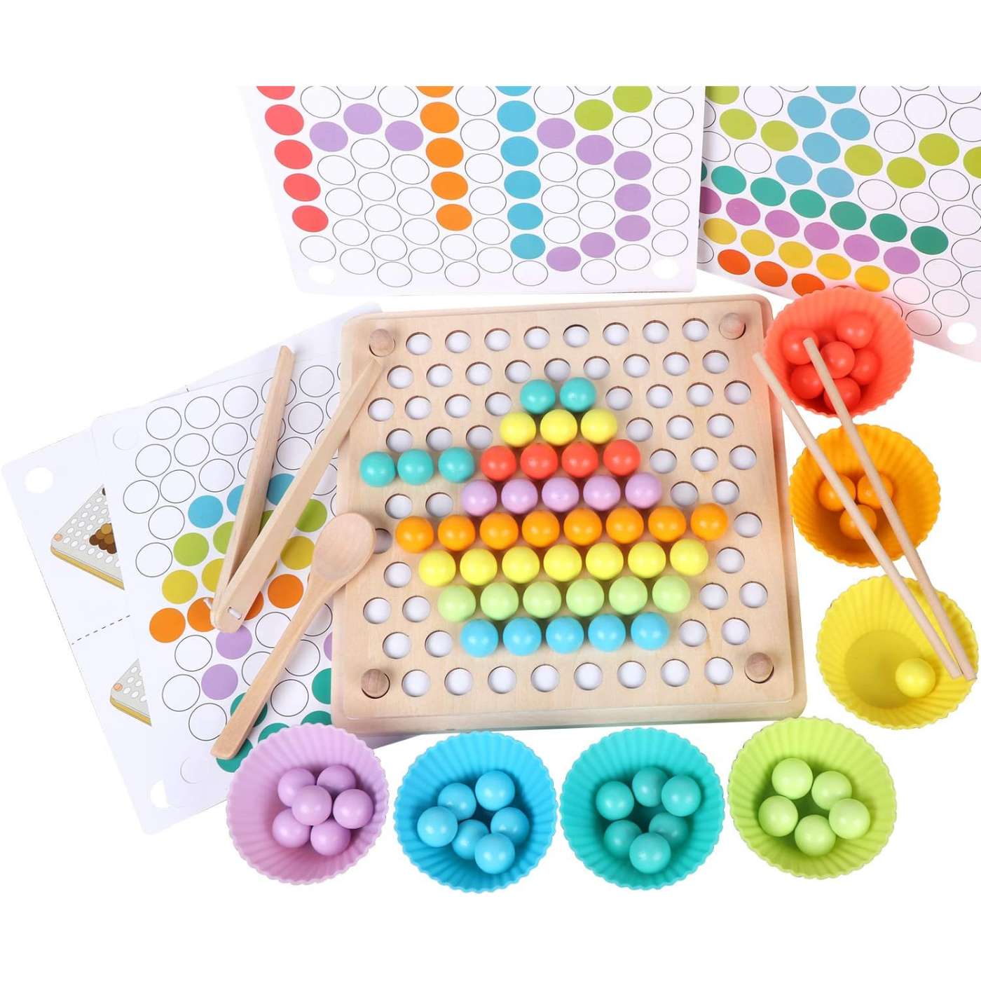 Montessori Learning Color Sorting Stacking Matching Toys For Toddlers