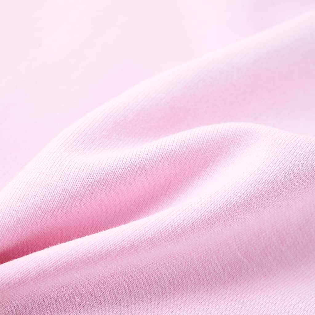 Children's light pink zip-up hoodie