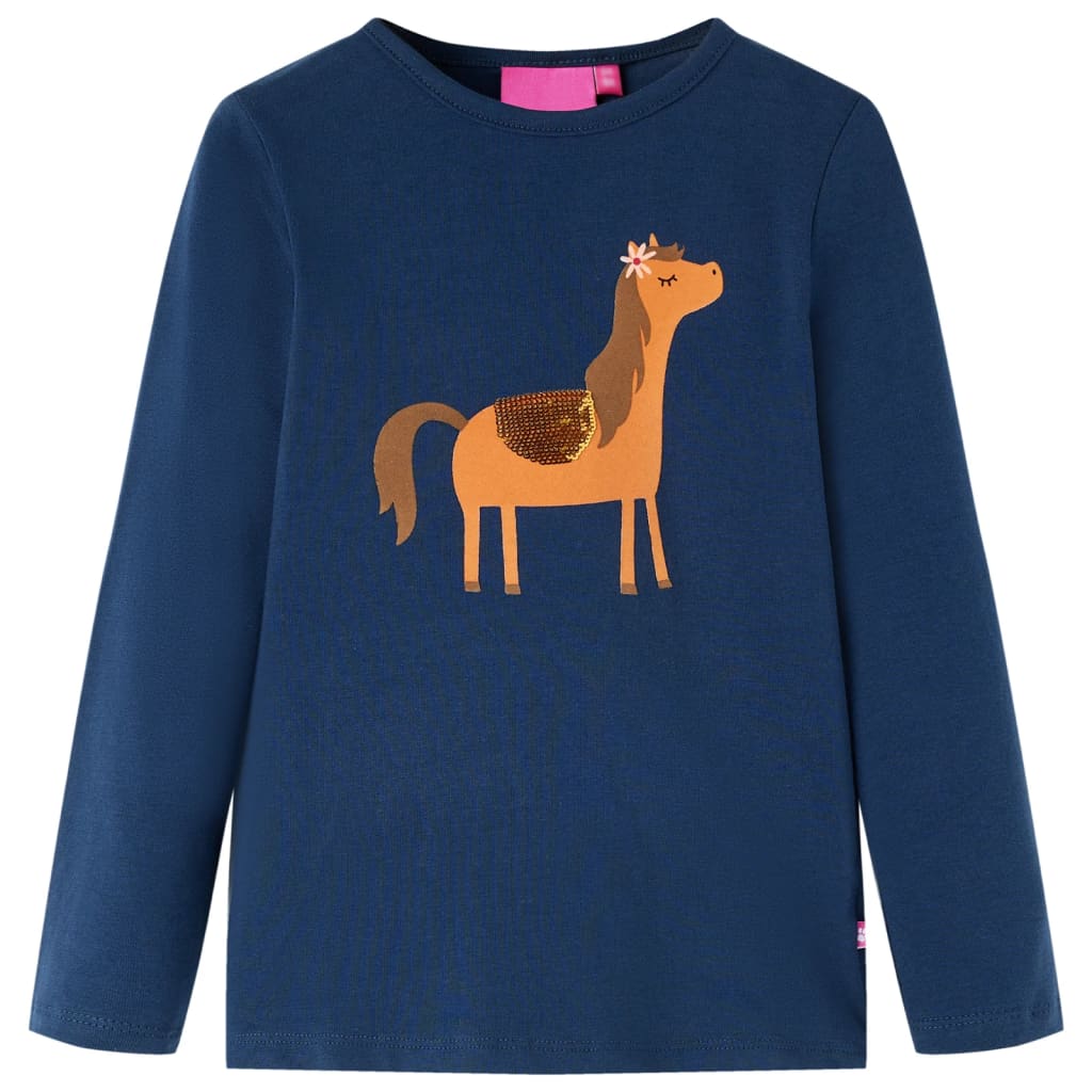 Children's long-sleeved pony shirt