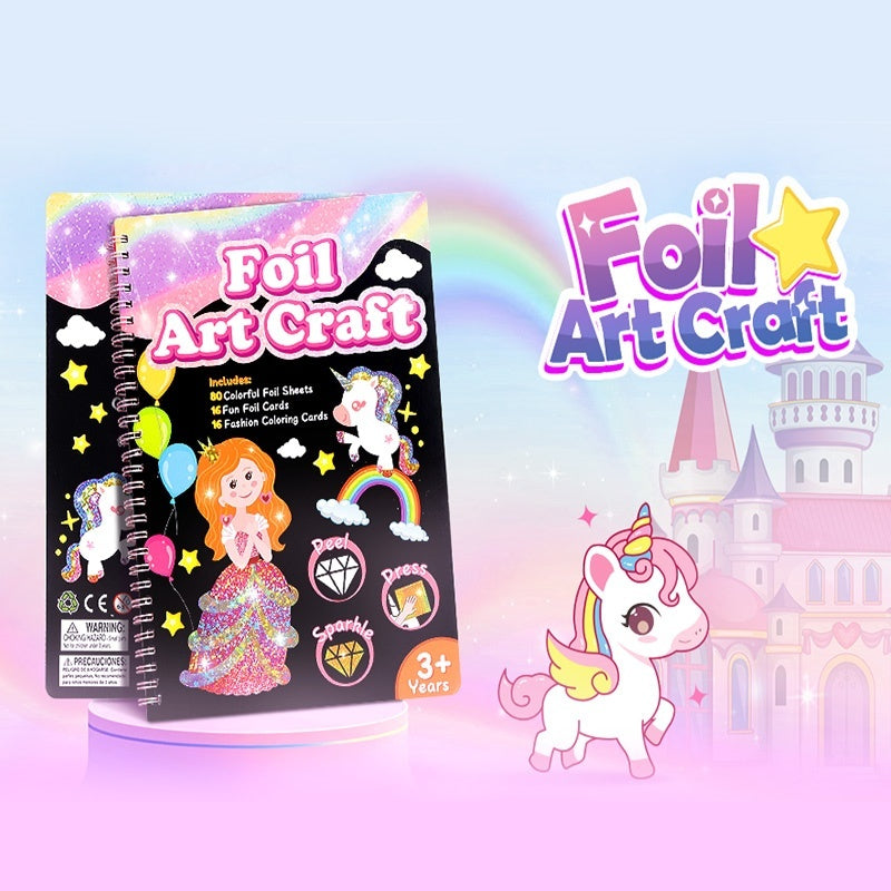 Kids Foil Art Craft DIY Creative Activity Set
