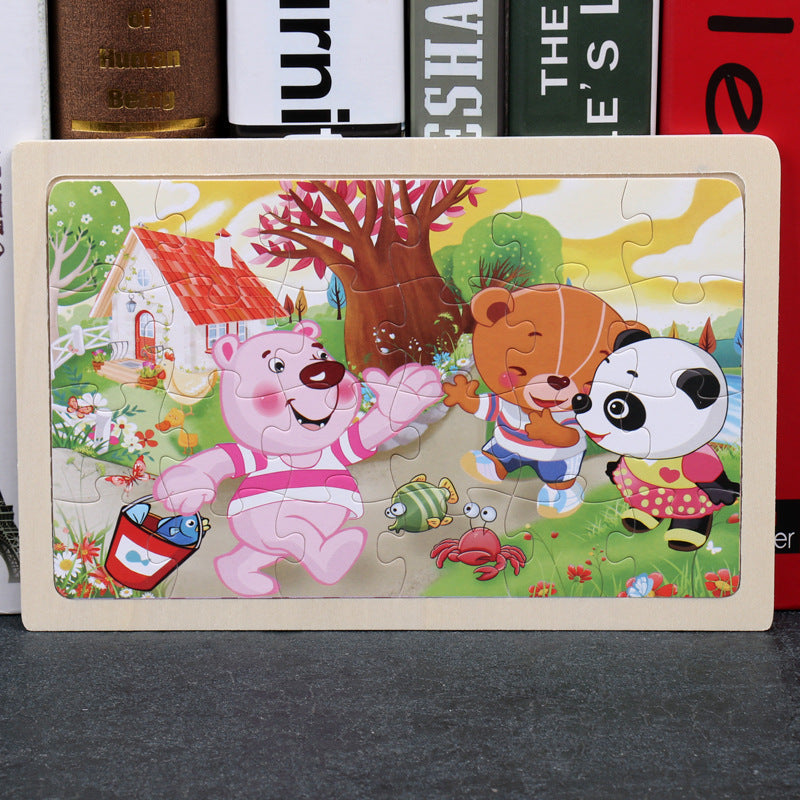 Children's 80PCS Wooden Jigsaw Puzzle