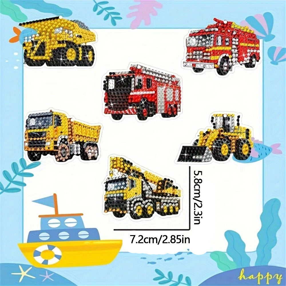 DIY Diamond Painting Keychain Kit - Trucks