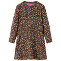 Children's long sleeved flowered dress